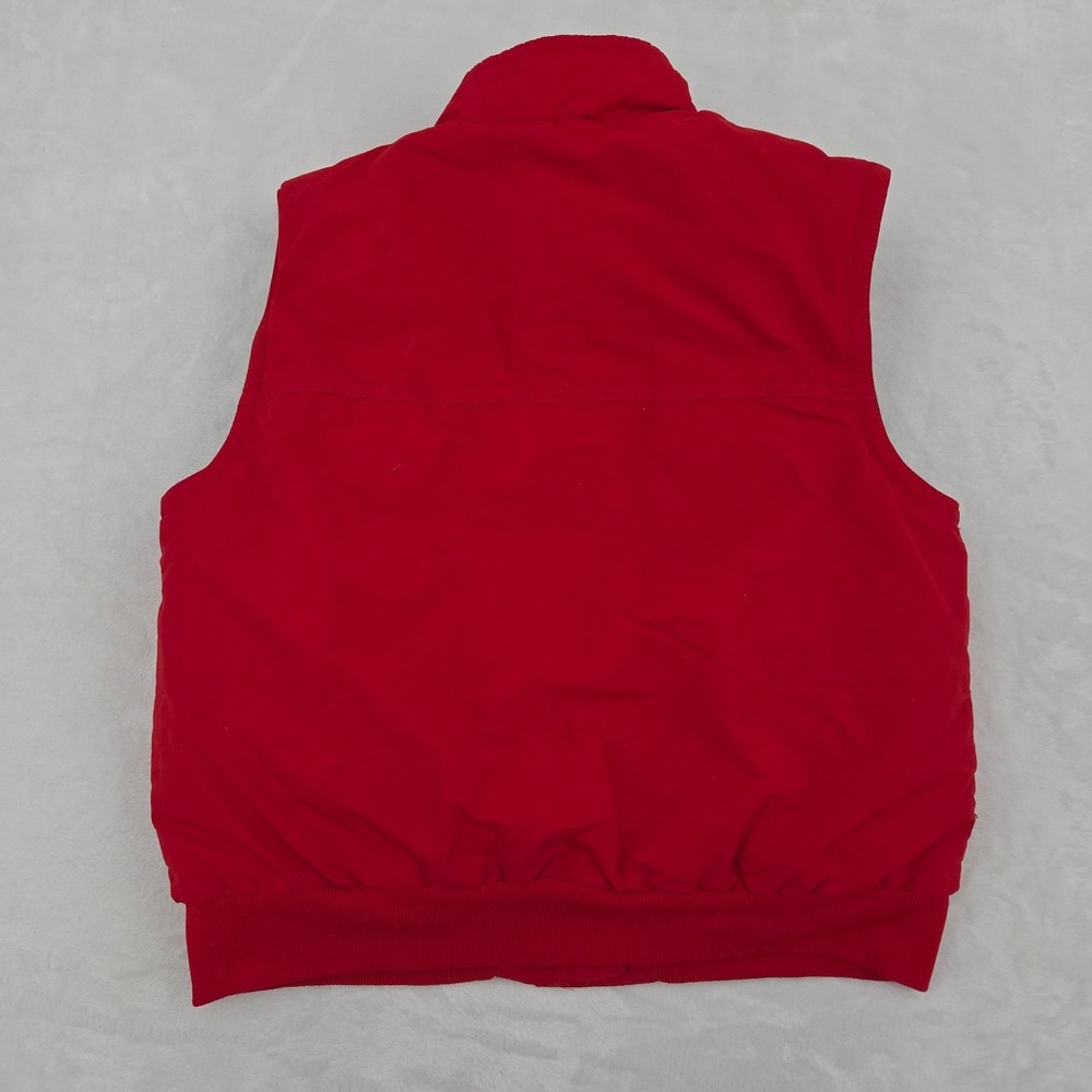 VTG Eddie Bauer Down Vest Men's Med Red Goose Down Puffer USA Made 80s 90s - Picture 8 of 9